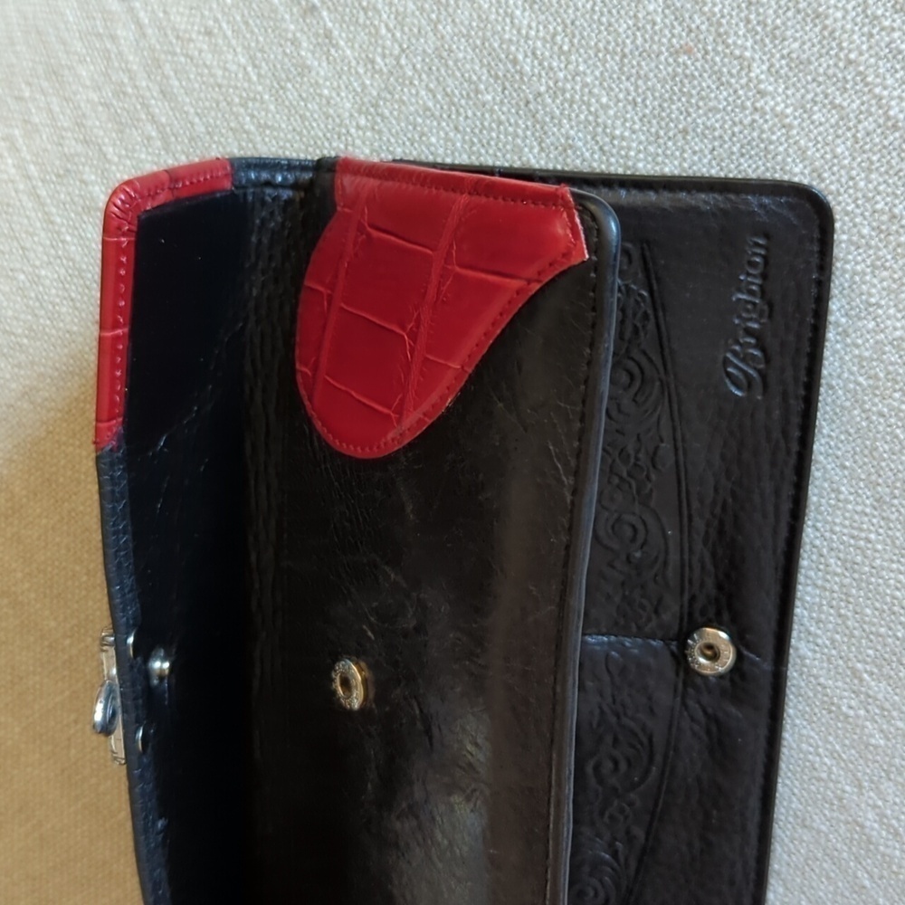 Vintage Brighton Crossbody Wallet heart motif leather - Picture 6 of 6